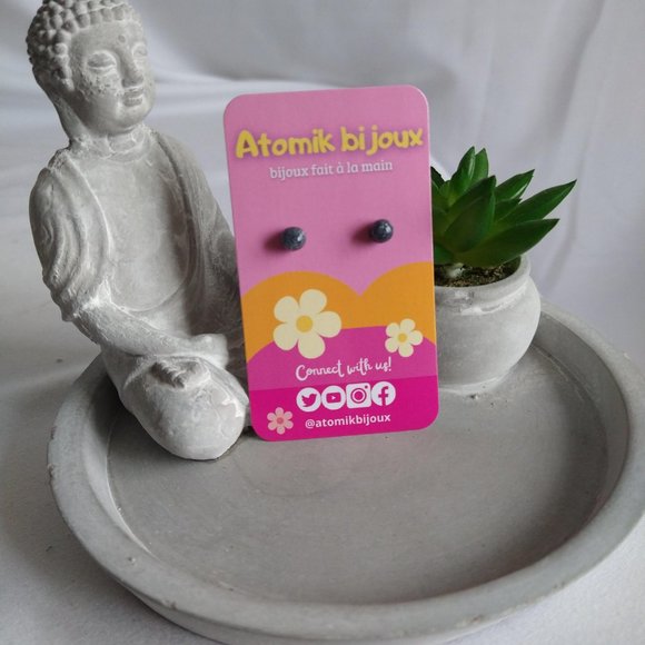 Boucles d’oreilles en argile polymère faites à la main. Handmade polymer clay - Picture 2 of 5